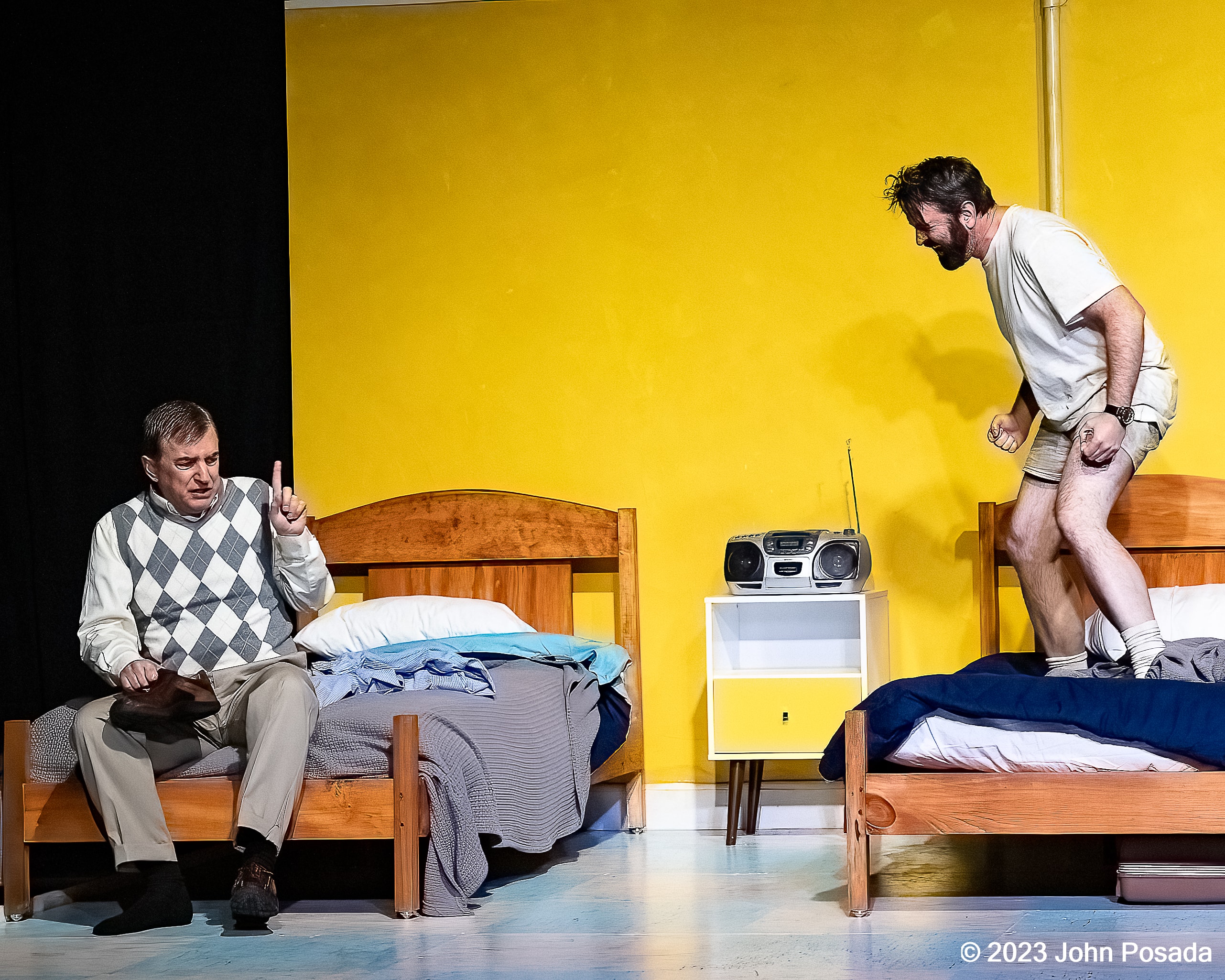 Elling 2023 — two men acting in bedroom scene
