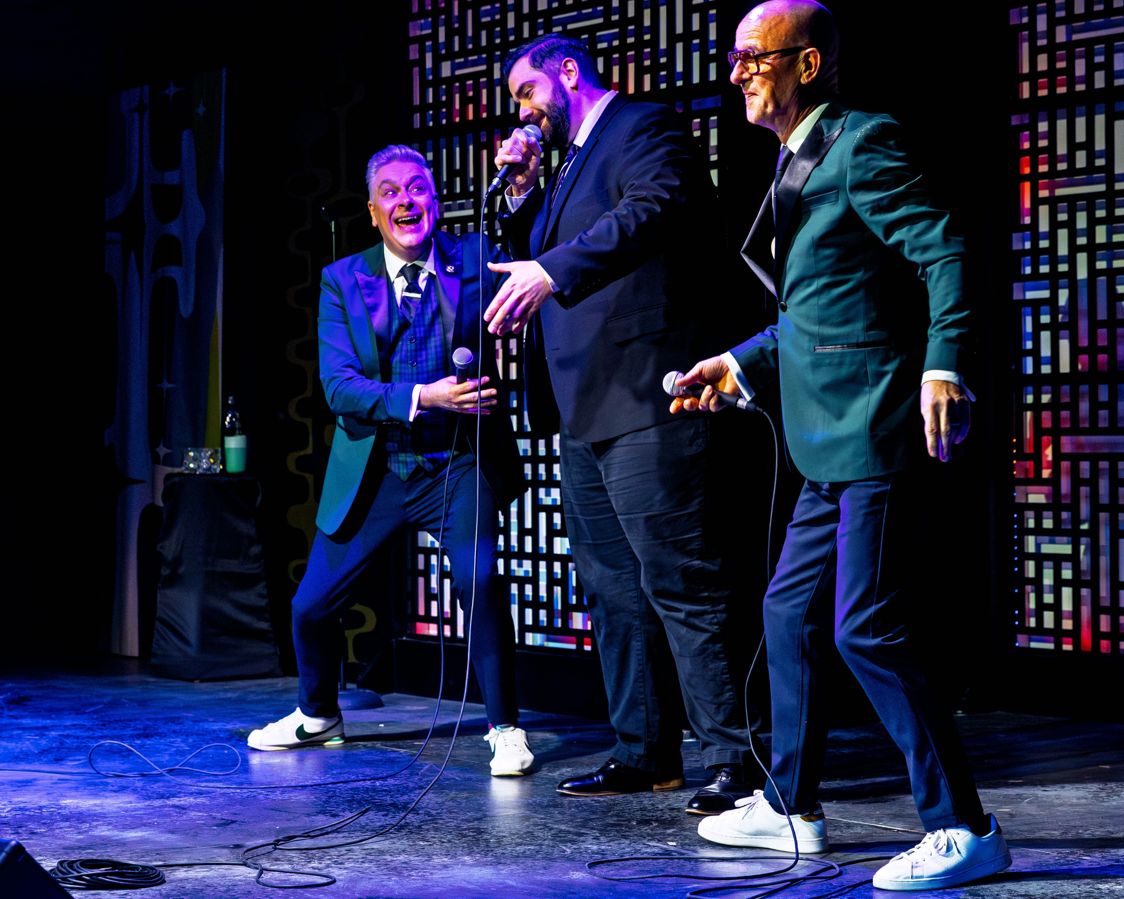 Legacy of Light 2025 — three men performing comedy on stage