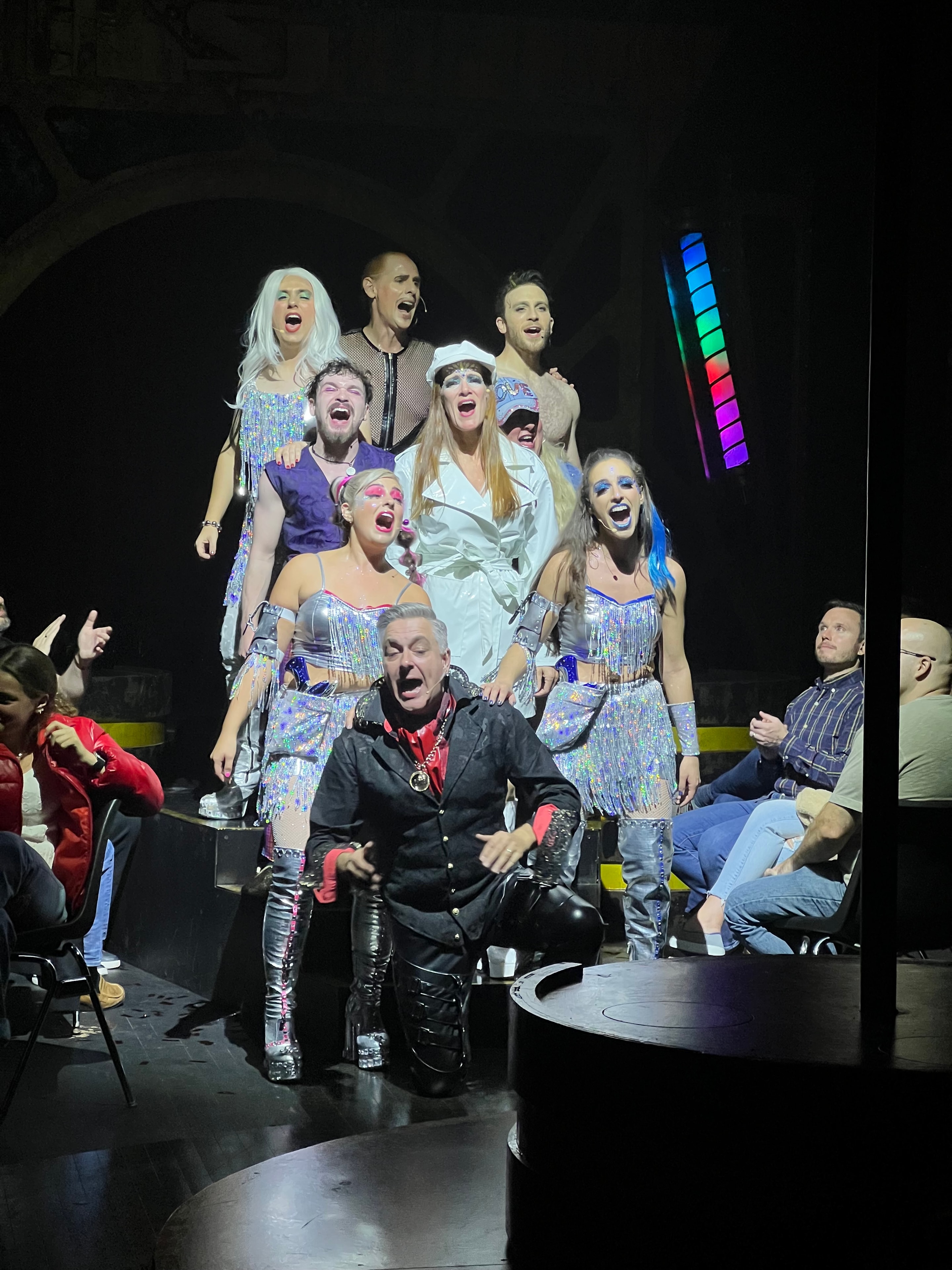 Saucy Jack and the Space Vixens 2022 — theatrical cast performing on stage together